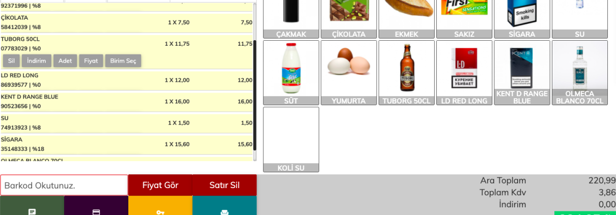 Market Barkod Sistemi